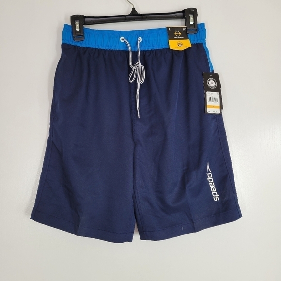 Speedo‎ Men's Size S Marina Long Volley Swim Trunks 9" Drawstring Shorts - Picture 1 of 17